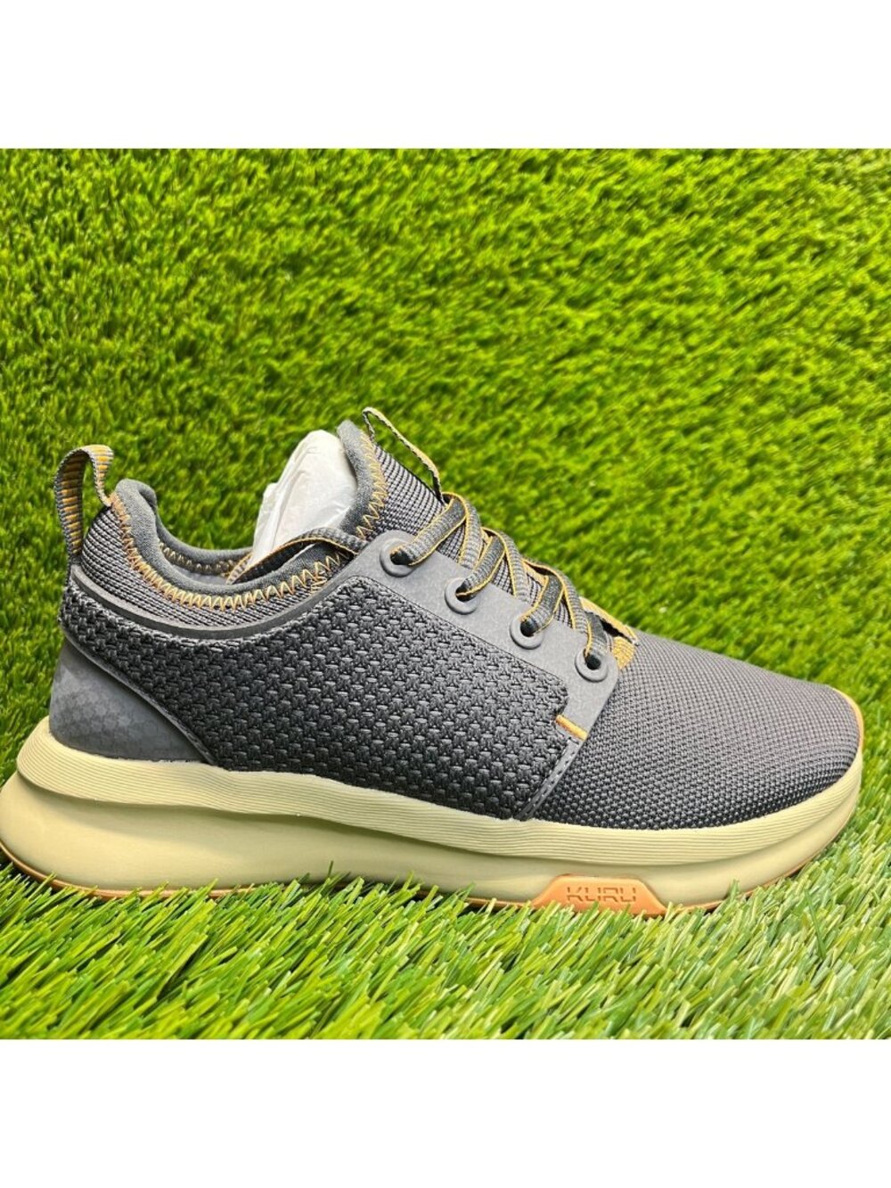 Kuru Atom Womens Size 5D Gray Orange Athletic Running Walking Shoes Sneakers